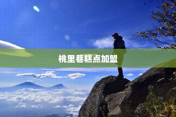 桃里巷糕点加盟