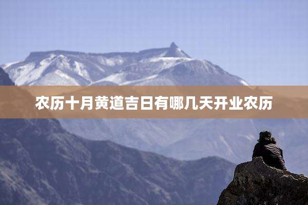 农历十月黄道吉日有哪几天开业农历