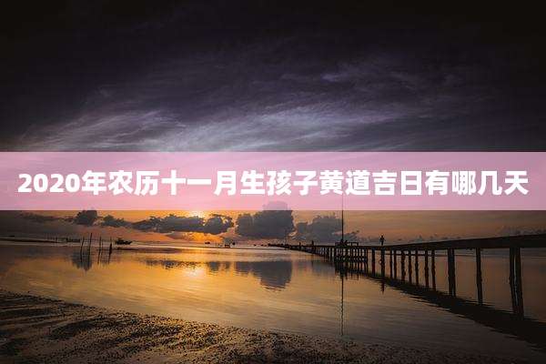 2020年农历十一月生孩子黄道吉日有哪几天