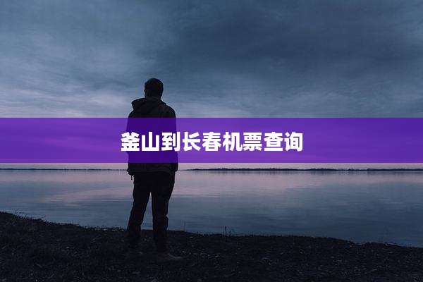 釜山到长春机票查询