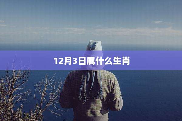12月3日属什么生肖