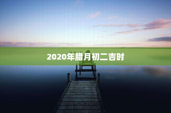 2020年腊月初二吉时