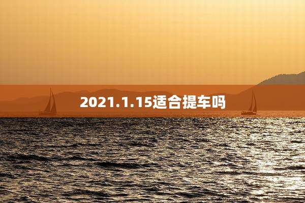 2021.1.15适合提车吗