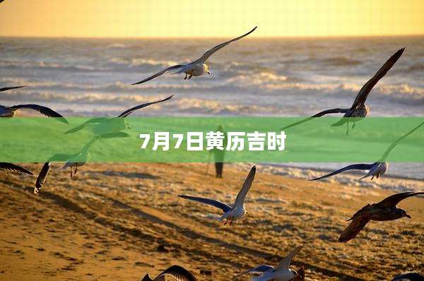 7月7日黄历吉时