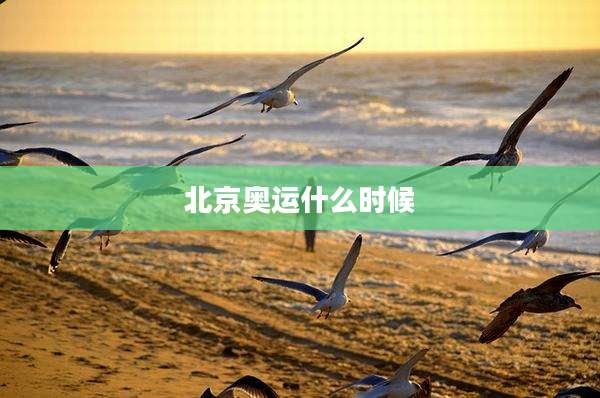 北京奥运什么时候