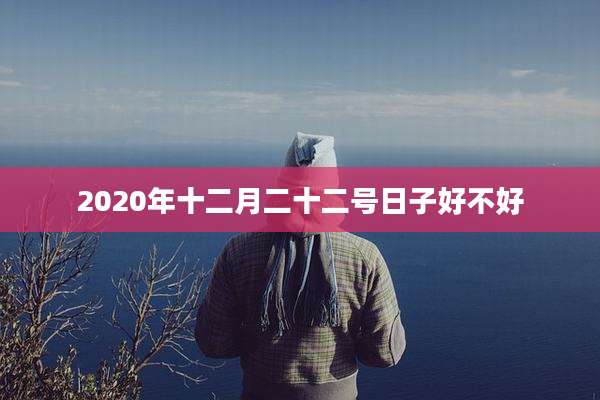2020年十二月二十二号日子好不好