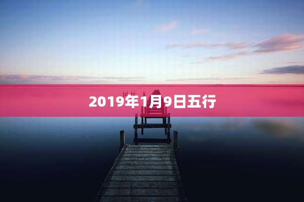 2019年1月9日五行