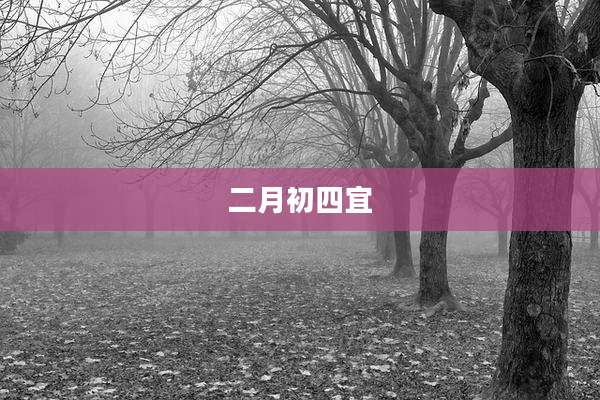 二月初四宜