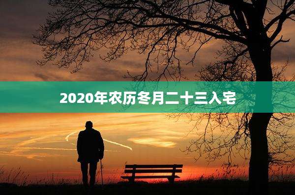 2020年农历冬月二十三入宅
