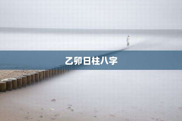 乙卯日柱八字