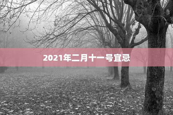 2021年二月十一号宜忌