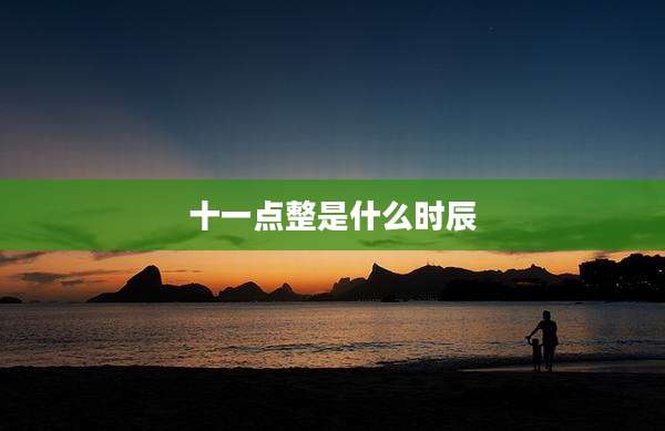 十一点整是什么时辰