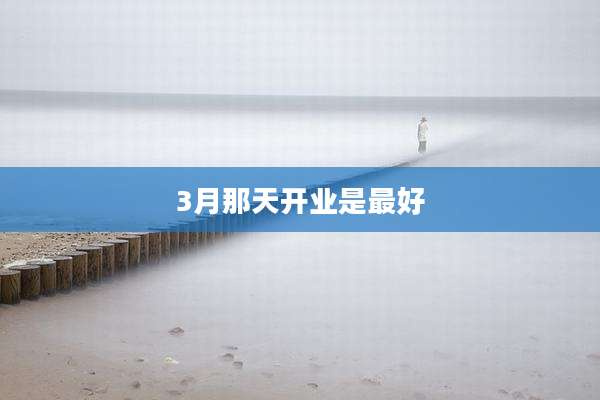 3月那天开业是最好