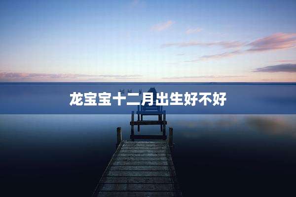 龙宝宝十二月出生好不好