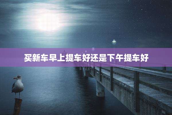 买新车早上提车好还是下午提车好