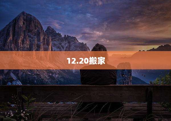 12.20搬家