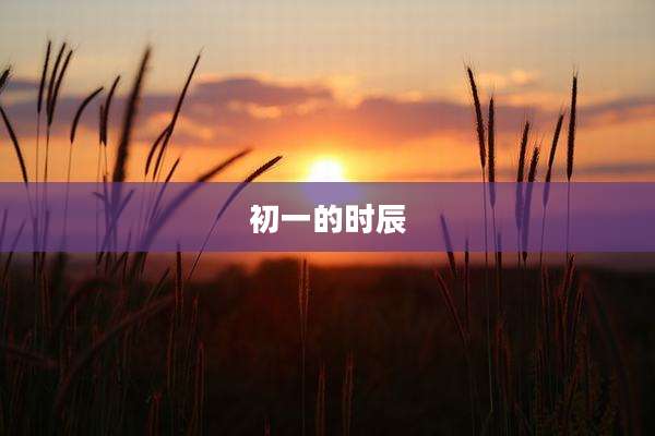 初一的时辰
