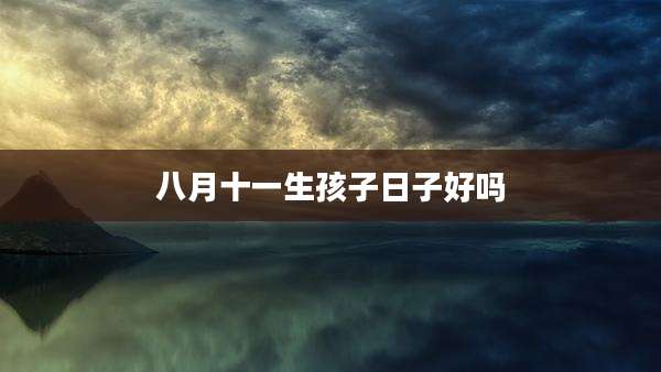八月十一生孩子日子好吗