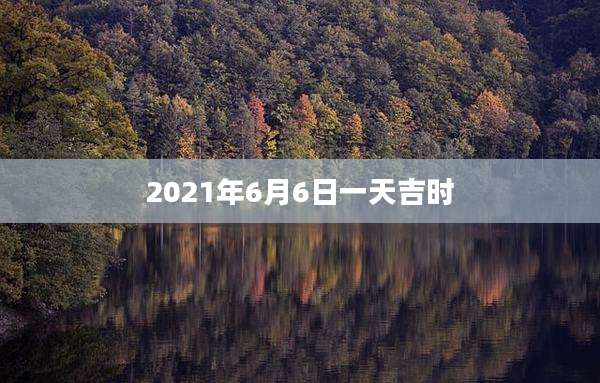 2021年6月6日一天吉时