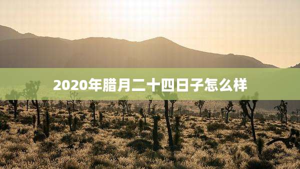 2020年腊月二十四日子怎么样