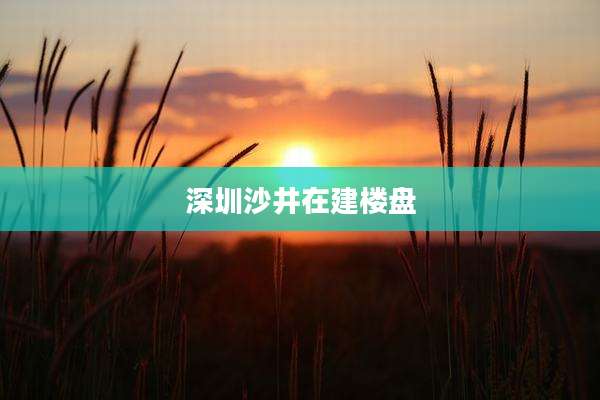 深圳沙井在建楼盘