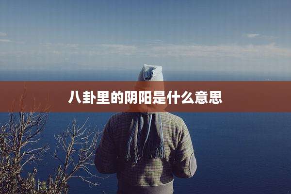 八卦里的阴阳是什么意思