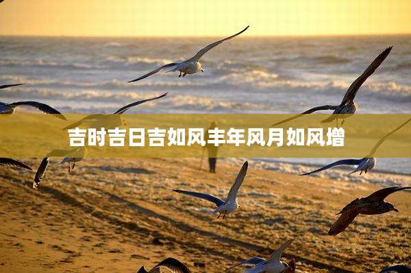 吉时吉日吉如风丰年风月如风增