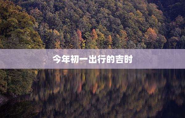 今年初一出行的吉时