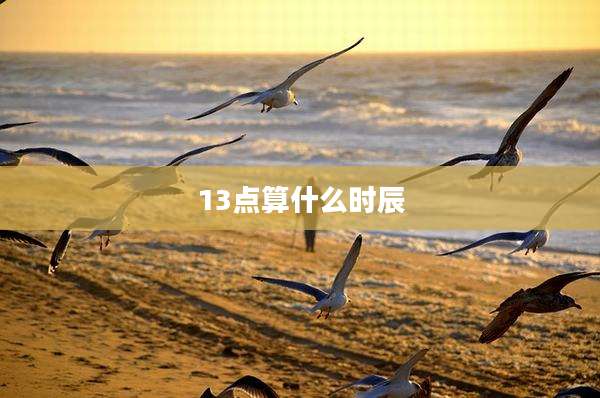 13点算什么时辰
