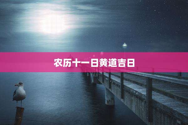 农历十一日黄道吉日