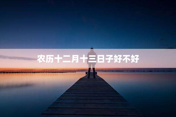农历十二月十三日子好不好