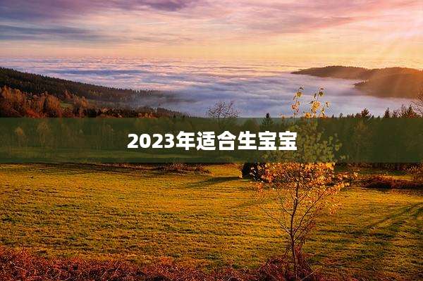 2023年适合生宝宝