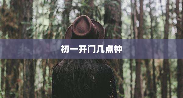 初一开门几点钟
