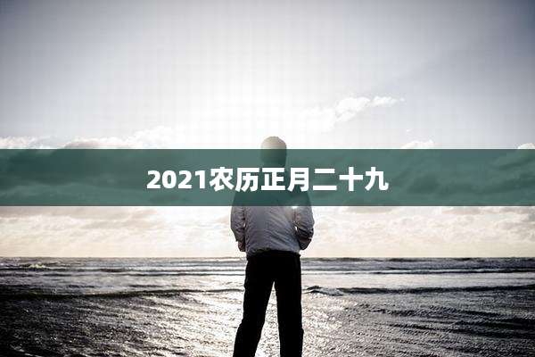 2021农历正月二十九