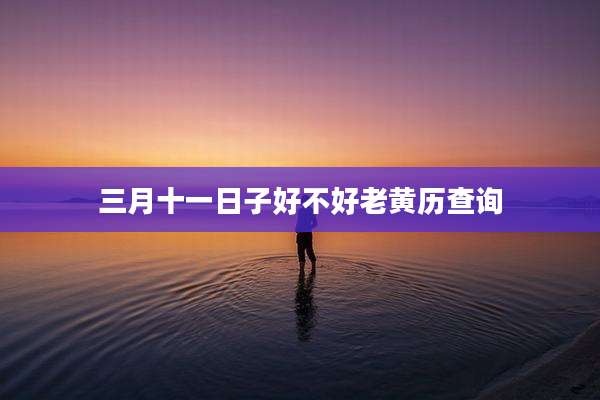 三月十一日子好不好老黄历查询