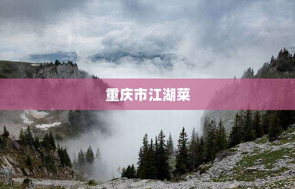 重庆市江湖菜