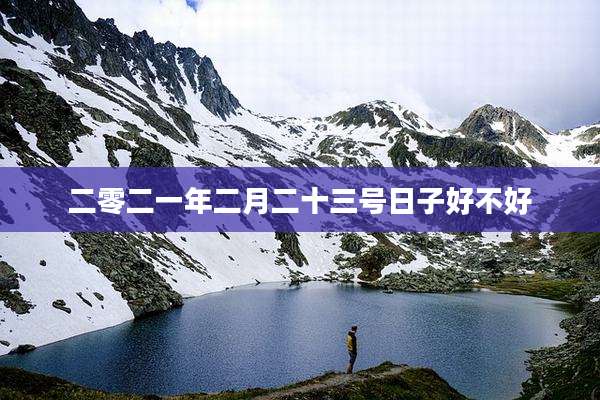二零二一年二月二十三号日子好不好