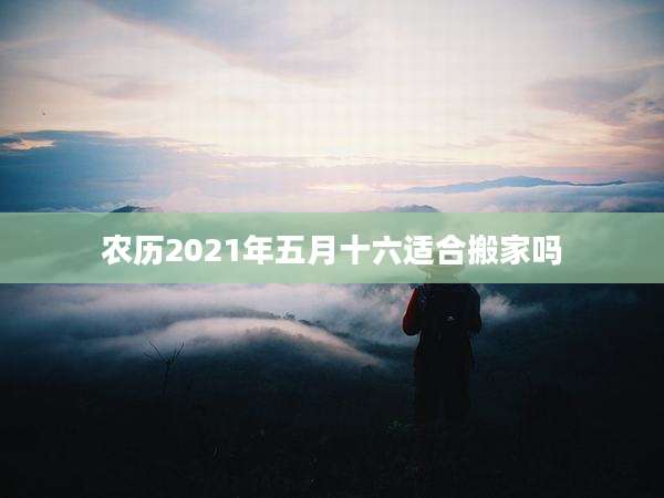 农历2021年五月十六适合搬家吗
