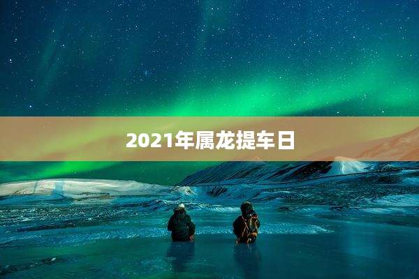 2021年属龙提车日