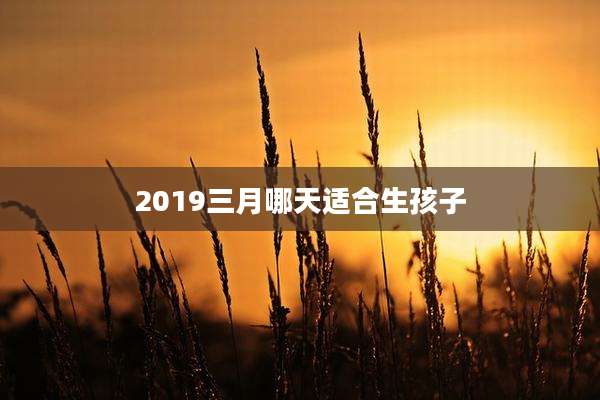 2019三月哪天适合生孩子
