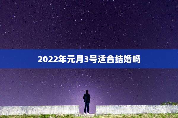 2022年元月3号适合结婚吗