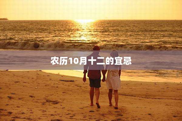 农历10月十二的宜忌