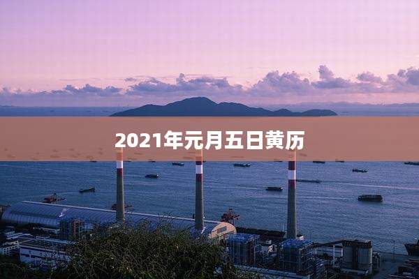 2021年元月五日黄历