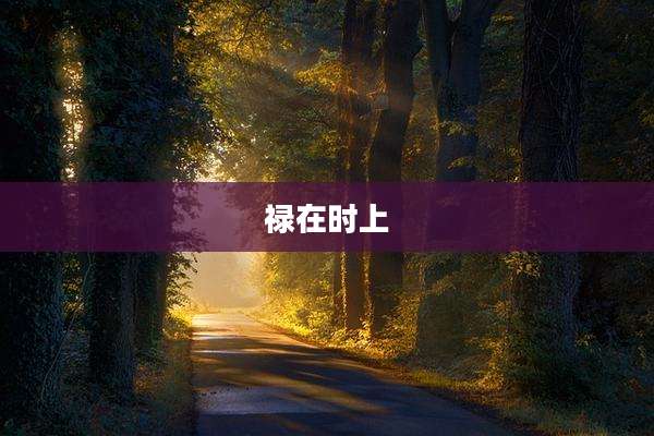 禄在时上