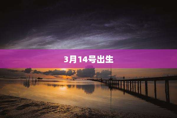 3月14号出生
