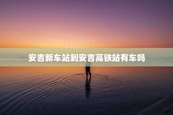 安吉新车站到安吉高铁站有车吗