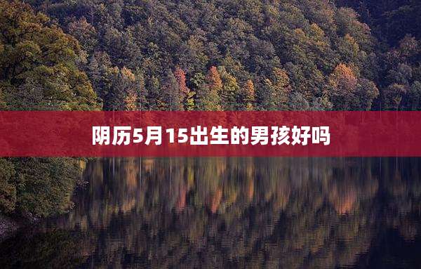阴历5月15出生的男孩好吗