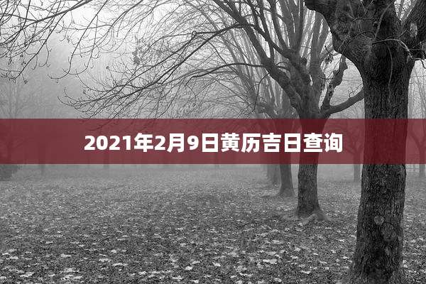 2021年2月9日黄历吉日查询
