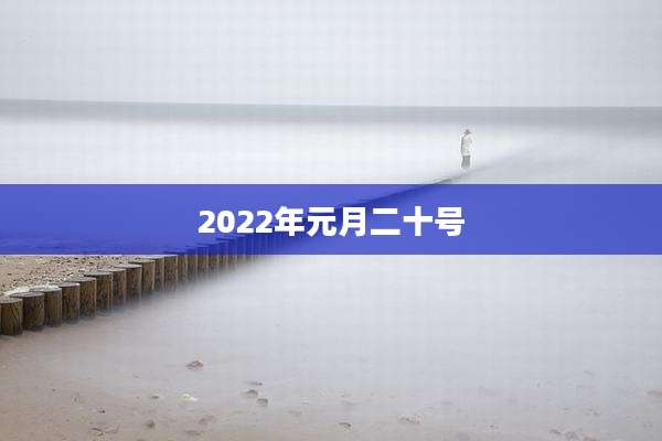 2022年元月二十号