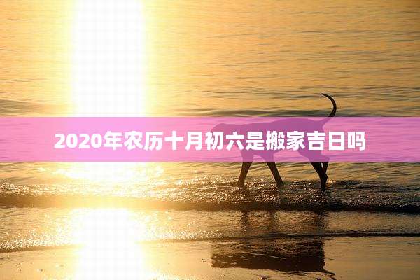 2020年农历十月初六是搬家吉日吗